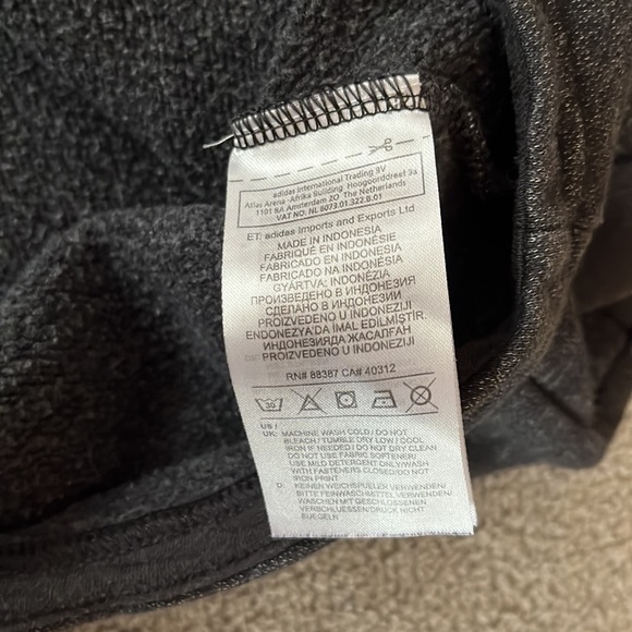 kid’s adidas athletic hoodie (dark gray) - Picture 8 of 9